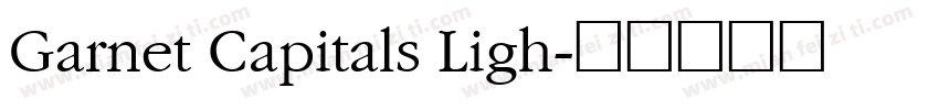 Garnet Capitals Ligh字体转换